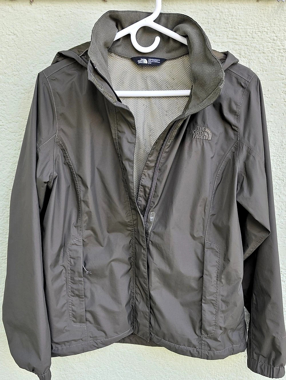 The North Face Antora Jacket Hooded Gray Jacket Size Medium